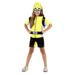 Fantasia Power Rangers Amerelo Curto Infantil -  Beast Morphers G