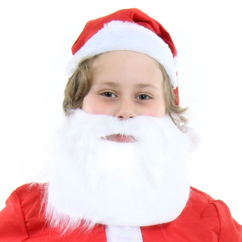 Fantasia Papai Noel Infantil com Barba - Natal G