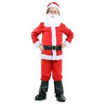 Fantasia Papai Noel Infantil com Barba - Natal G