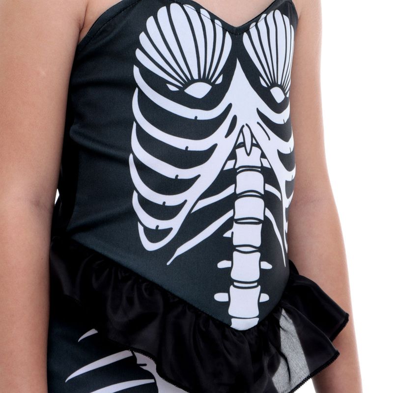 Fantasia Sereia Esqueleto Infantil - Halloween G