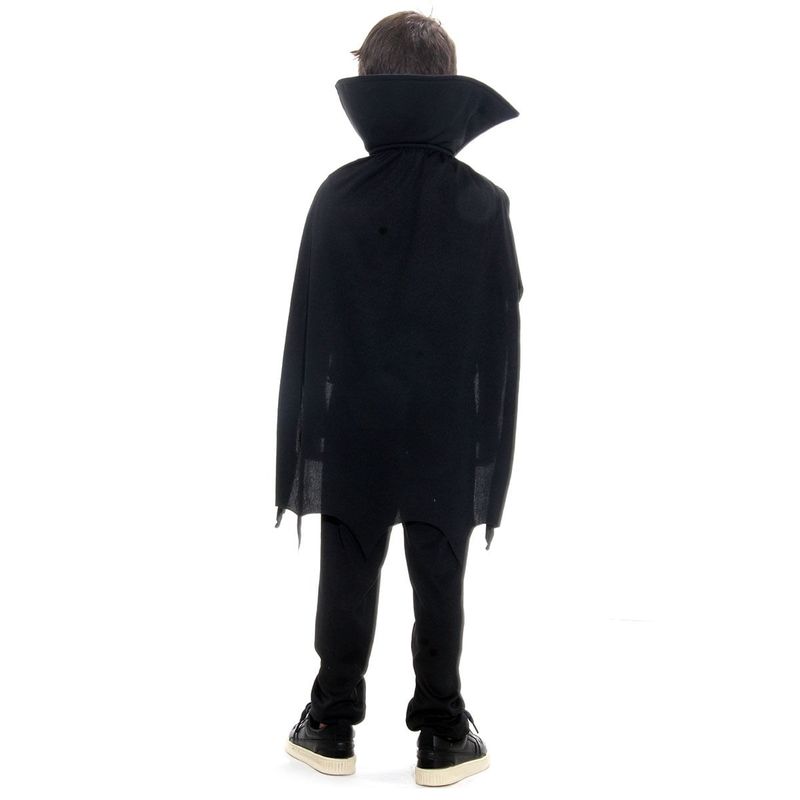 Fantasia Vampiro Stefan Colete Infantil com Capa - Halloween G