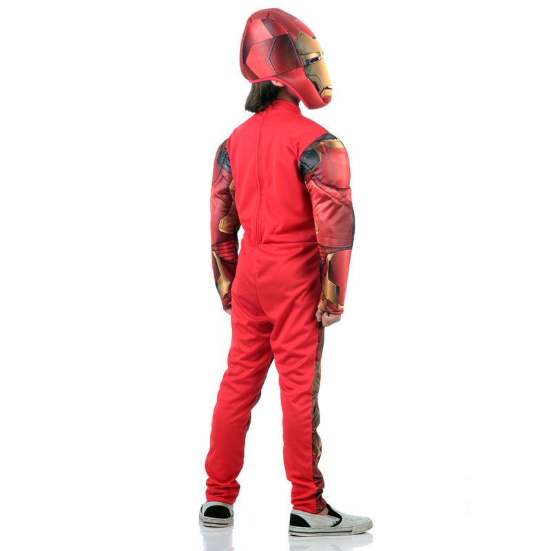 Fantasia Homem de Ferro Infantil Premium Original com Máscara e Peitoral - Vingadores - Marvel G