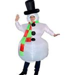 Fantasia Inflável Boneco de Neve Natal Infantil
