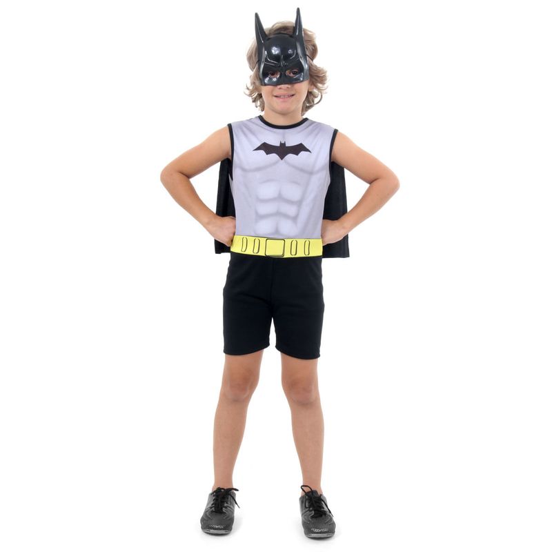 Fantasia Batman Regata Infanil - Liga da justiça - Original G