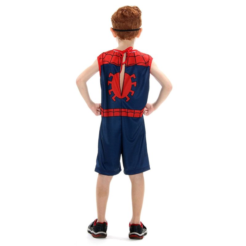 Fantasia Homem Aranha Infantil Regata Original com Máscara - Marvel M