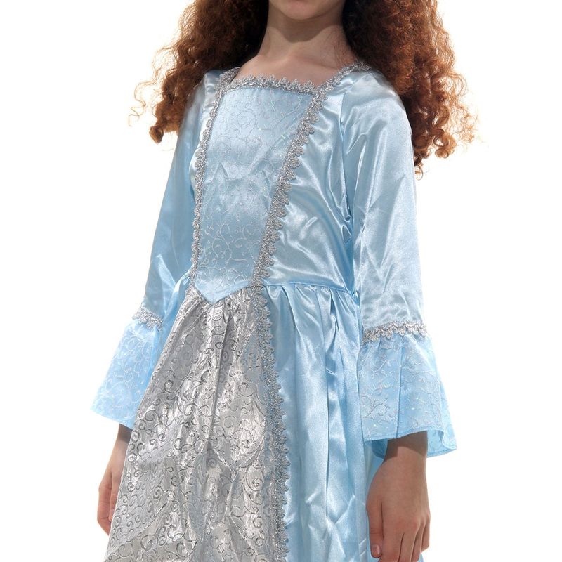 Fantasia Princesa Azul Vestido Infantil P