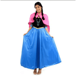 Fantasia Anna Frozen Adulto com Capa - Disney P