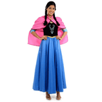 Fantasia Anna Frozen Adulto com Capa - Disney P