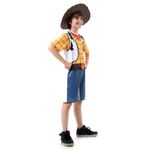 Fantasia Woody Infantil Curto Original com Chapéu - Toy Story - Disney M