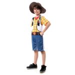 Fantasia Woody Infantil Curto Original com Chapéu - Toy Story - Disney M