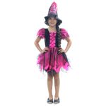 Fantasia Bruxa Encantada com Chapéu - Halloween P