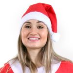 Fantasia Mamãe Noel Adulto com Gorro - Natal M