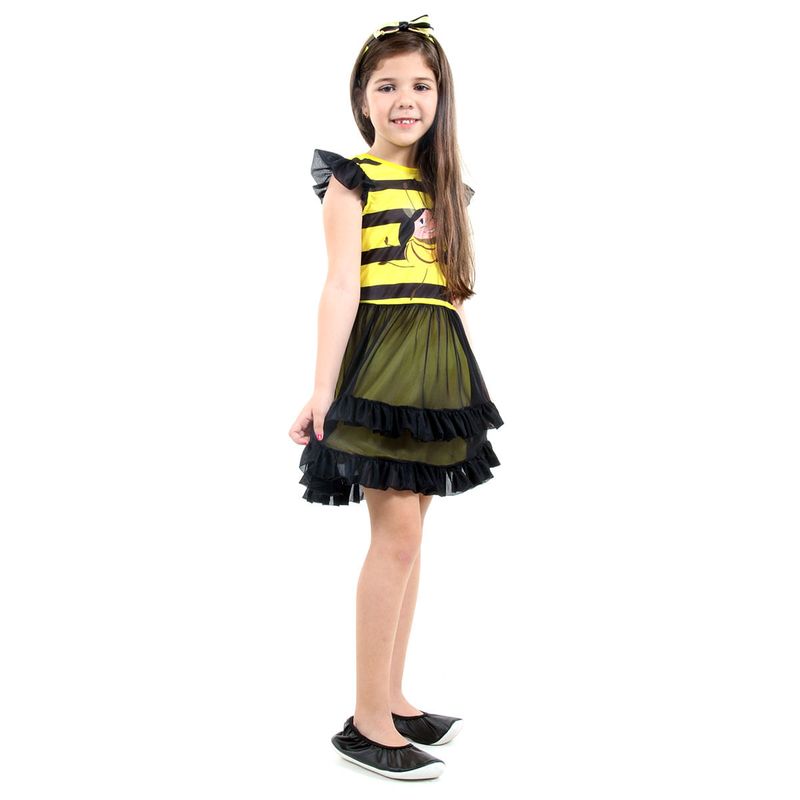 Fantasia Luna Abelhinha Infantil Faces - O Show da Luna PP