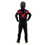 Fantasia Homem Aranha Preto Miles Morales Infantil Original com Máscara - Marvel M