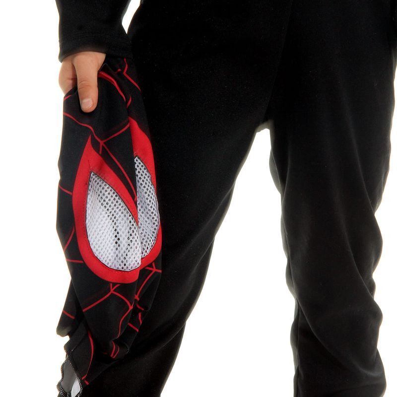Fantasia Homem Aranha Preto Miles Morales Infantil Original com Máscara - Marvel M