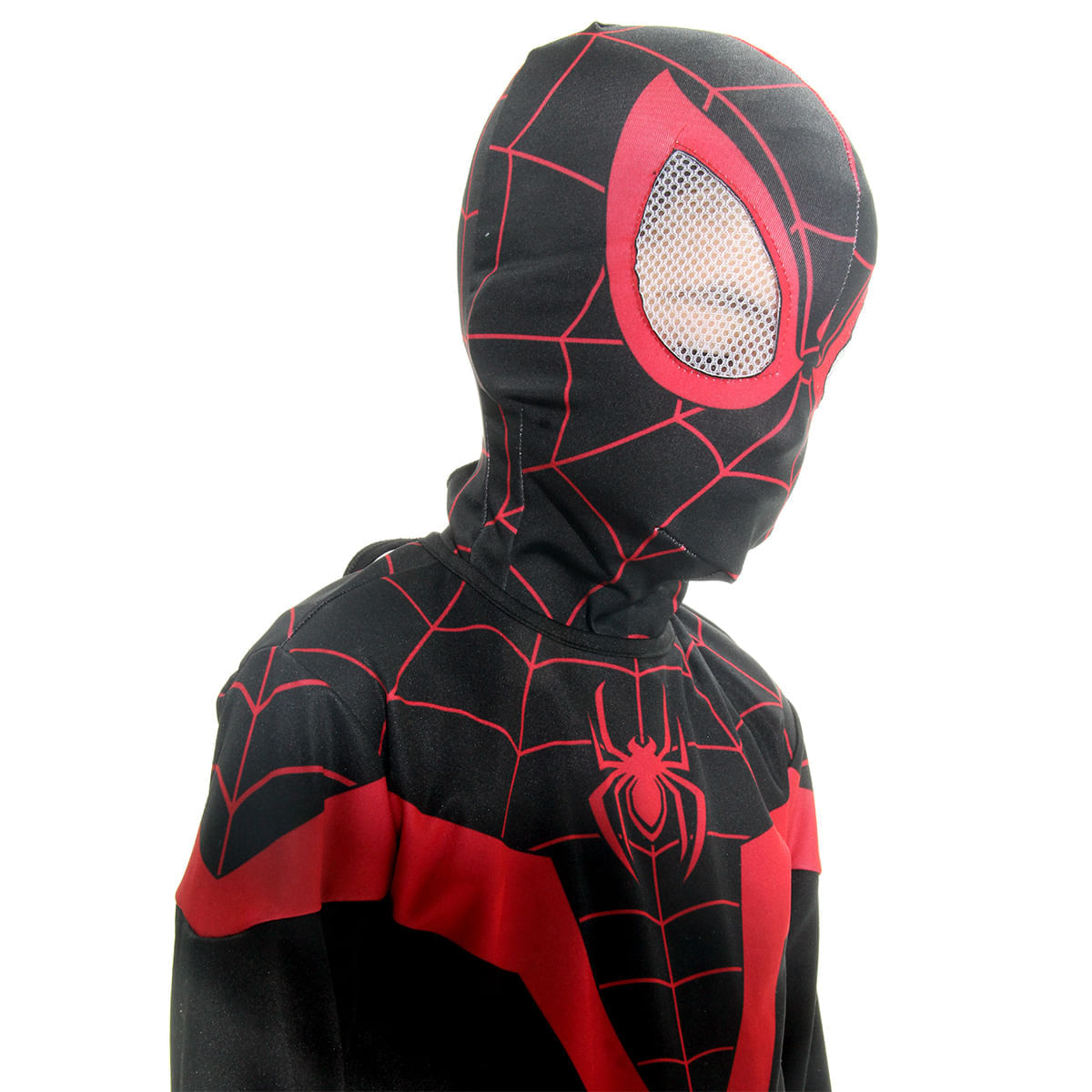 Fantasia Homem Aranha Preto Miles Morales Infantil Original com Máscara -  Marvel