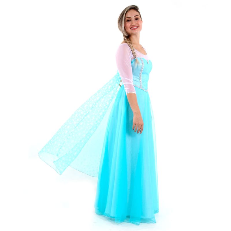 Fantasia Elsa Frozen Adulto - Disney PP