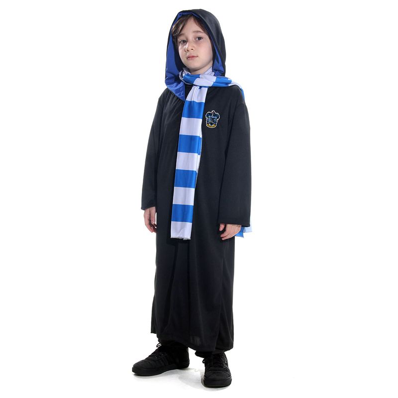 Fantasia Corvinal Infantil com Cachecol - Harry Potter M