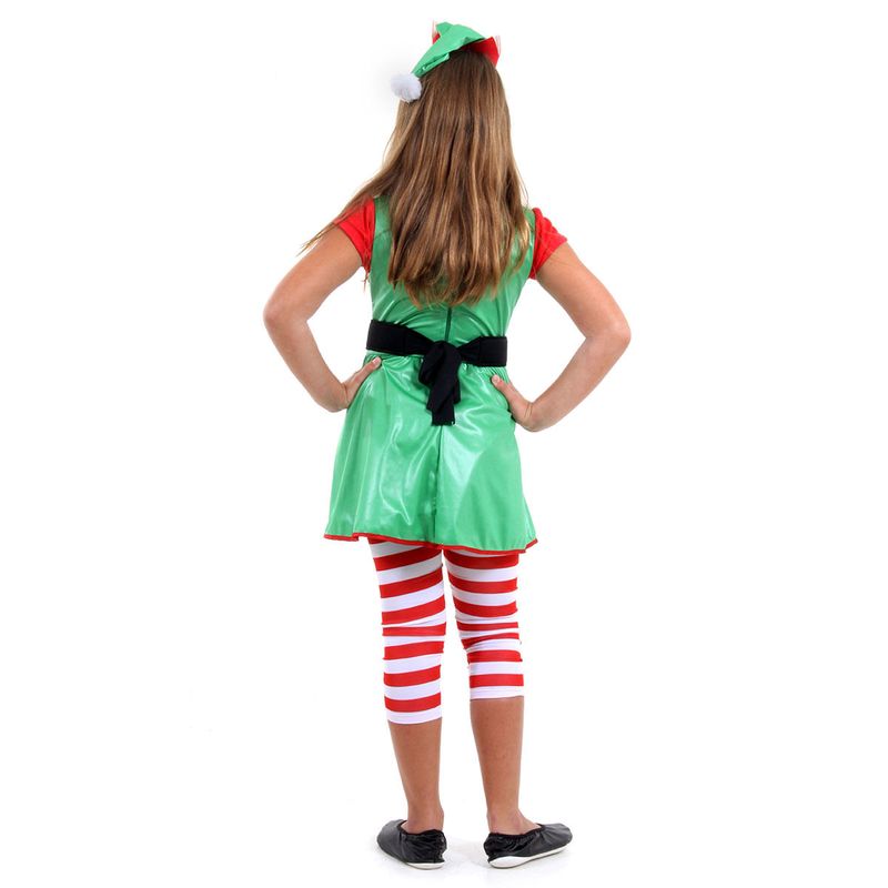 Fantasia Duende Feminino Infantil com Tiara - Natal M