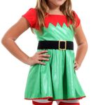 Fantasia Duende Feminino Infantil com Tiara - Natal M