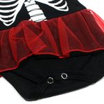 Body com Saia Bebê Caveira Mexicana - Halloween GG