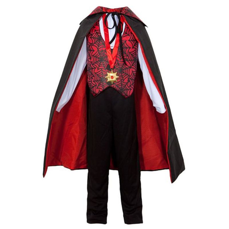 Fantasia Drácula Vampiro Halloween Infantil Decoração Capa