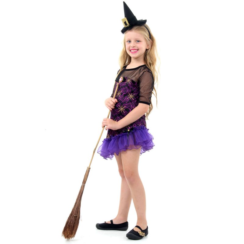 Fantasia Bruxa das Estrelas Infantil - Halloween  M