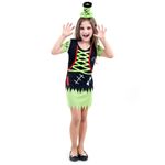 Fantasia Frankstein Feminina Infantil - Halloween P