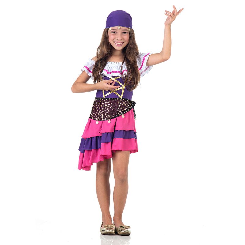 Fantasia Cigana Infantil - Carnaval  P