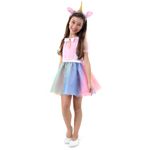 Fantasia Unicórnio Vestido Infantil - Carnaval
 G