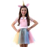 Fantasia Unicórnio Vestido Infantil - Carnaval
 G