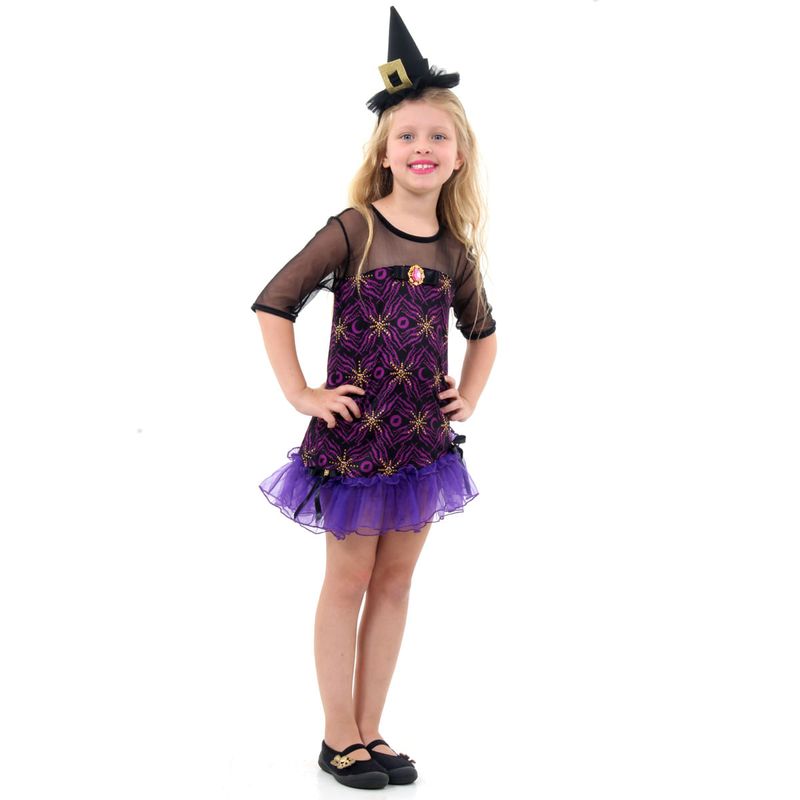 Fantasia Bruxa das Estrelas Infantil - Halloween  G