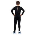 Fantasia Esqueleto Verde Infantil Longo com Máscara - Halloween GG
