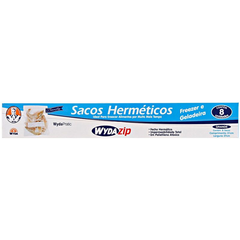 Saco Herméticos 27X31cm c/8 - Wyda