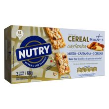 Barra de Cereais Nutry Castanha do Para c/3 - Nutrimental