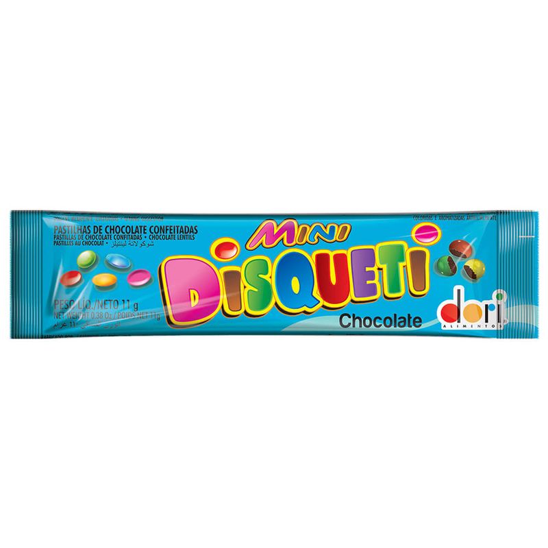 Confeito Chocolate Disqueti Mini 11g c/36 - Dori