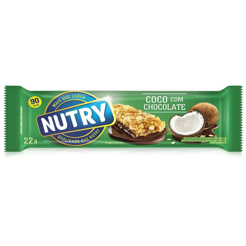 Barra de Cereais Nutry Coco com Chocolate c/24 - Nutrimental