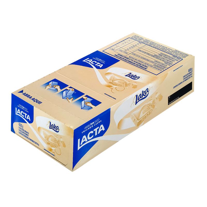Chocolate Branco Laka 20g c/20 - Lacta