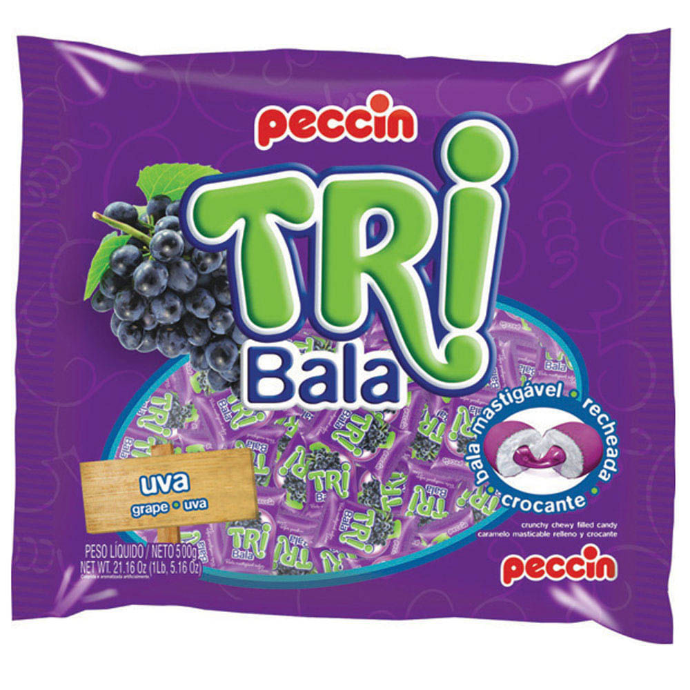 Bala mastigável sabor maça verde 600g - Peccin - Drogarias Pacheco