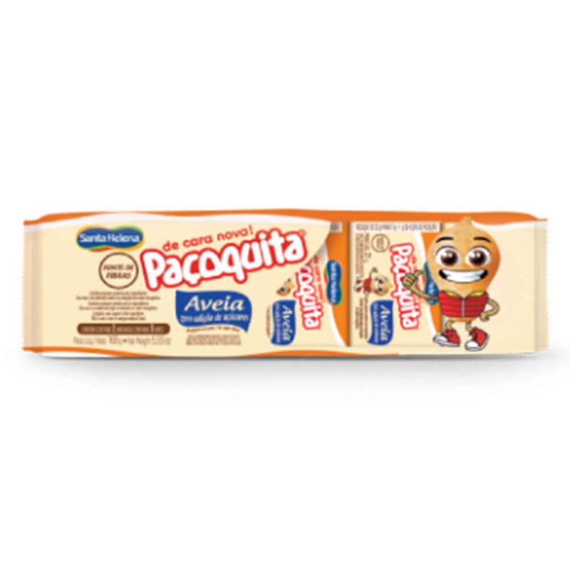 Paçoca com Aveia Zero Açúcar Paçoquita c/8 - Santa Helena