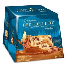 Panettone com Gotas de Chocolate e Recheio de Doce de Leite 500g - Santa Edwiges