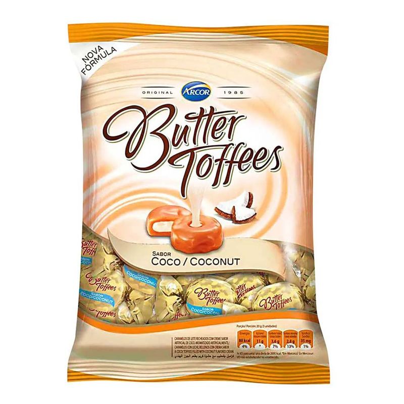 Bala Butter Toffees Coco 500g - Arcor