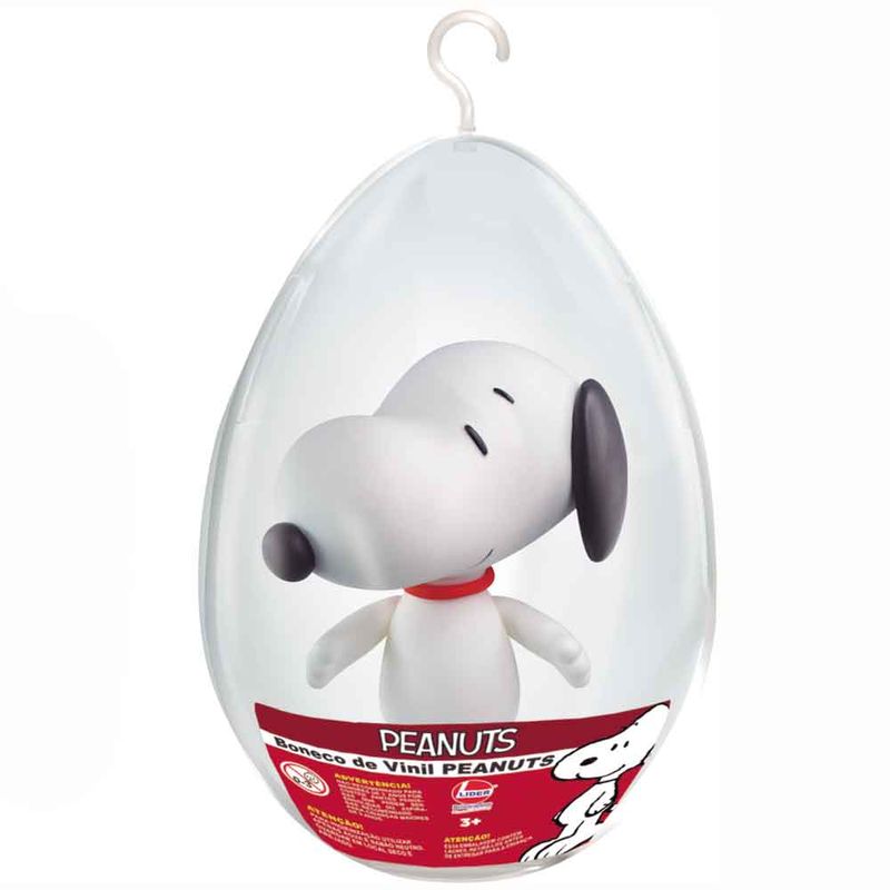 Ovo Médio com Boneco de Vinil Articulado Snoopy - Lider