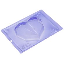 Forma PVC Silicone Coração Diamond 200g Ref.62 - Porto Formas