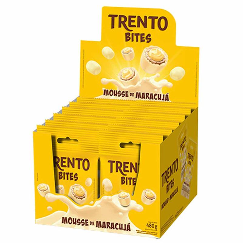 Chocolate Trento Bites Maracujá 40g c/12 - Peccin