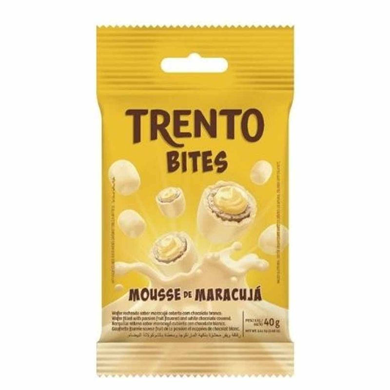 Chocolate Trento Bites Maracujá 40g c/12 - Peccin