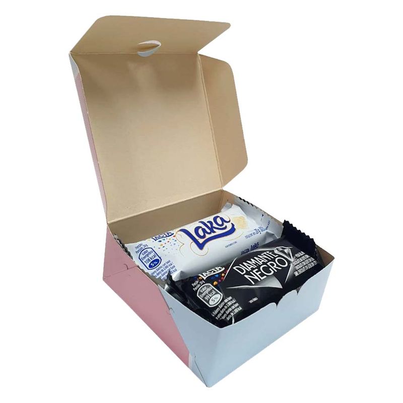 Kit TPM 2 - Caixa personalizada + Chocolate Laka e Diamante Negro