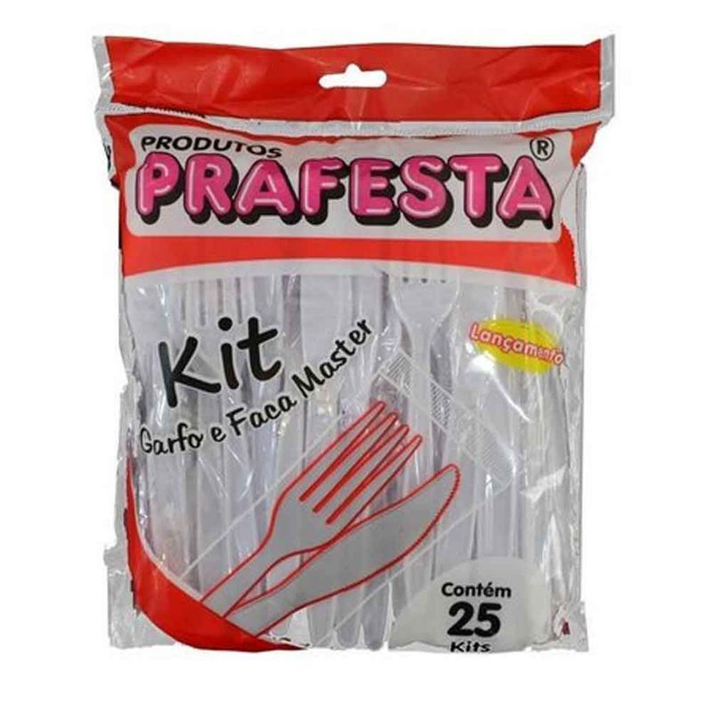 Kit Master Garfo e Faca Embalados c/25 - Prafesta