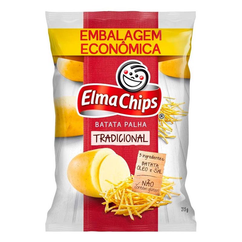 Batata Palha Tradicional 215g - Elma Chips