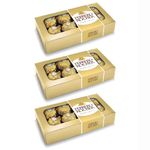 Kit com 3 Bombom Ferrero Rocher c/8 - Ferrero